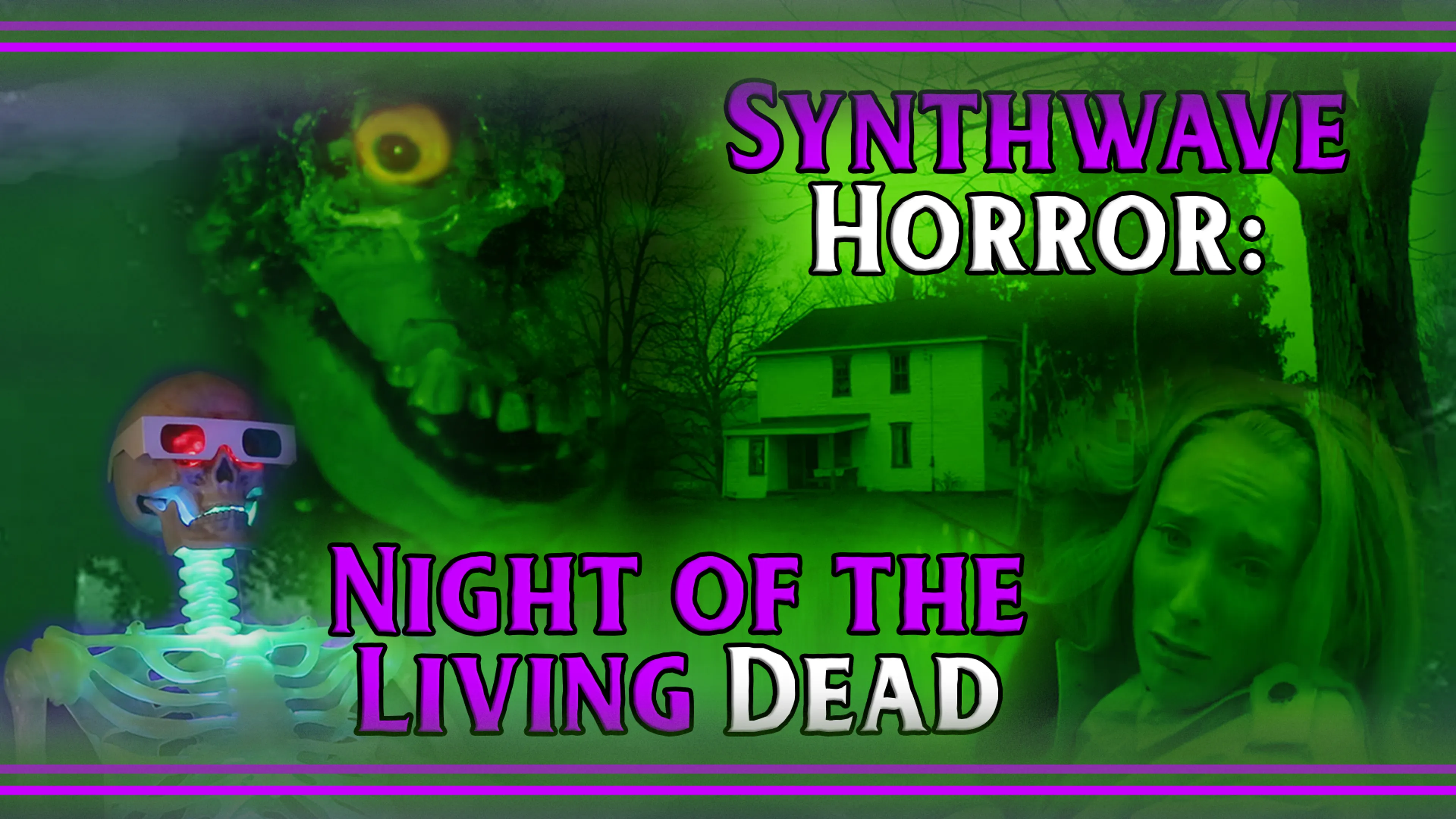 Synthwave Horror: Night of the Living Dead poster